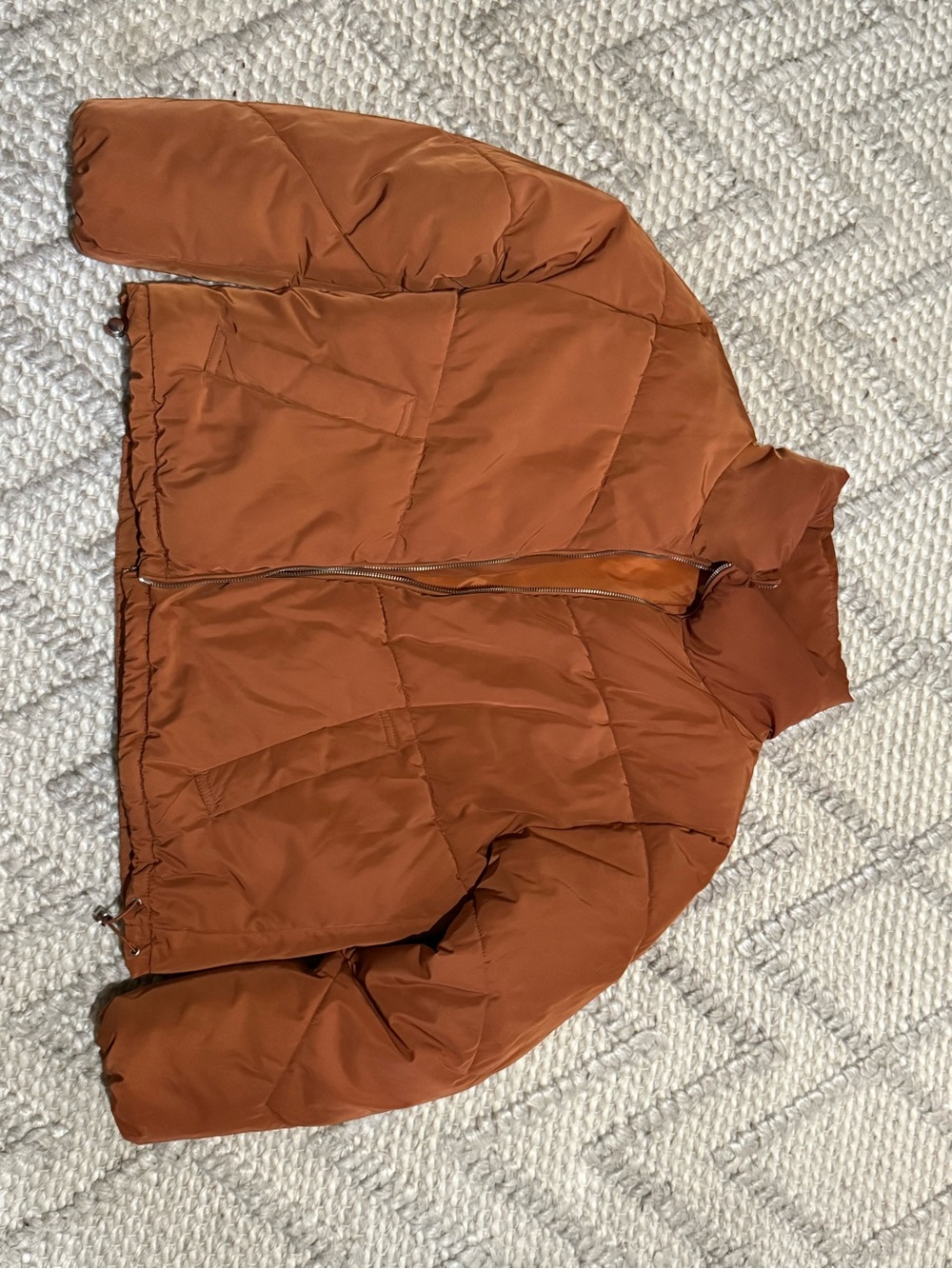 H&M Rust Orange Quilted Jacket